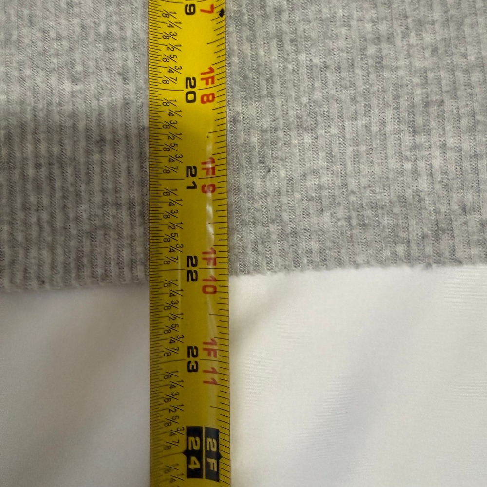 Lucky Brand Grey Ribbed Cutout Back Cropped Pullover Sweater Women's Medium - Picture 7 of 10